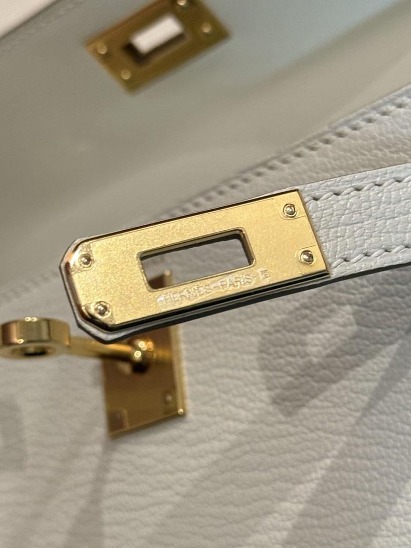エルメス ケリーミニ2の通販 HERMES ケリーミニ2 外縫い クレ シェブルミゾル ゴールド金具 2631473 ミニケリー2 定価 - 画像 (7)