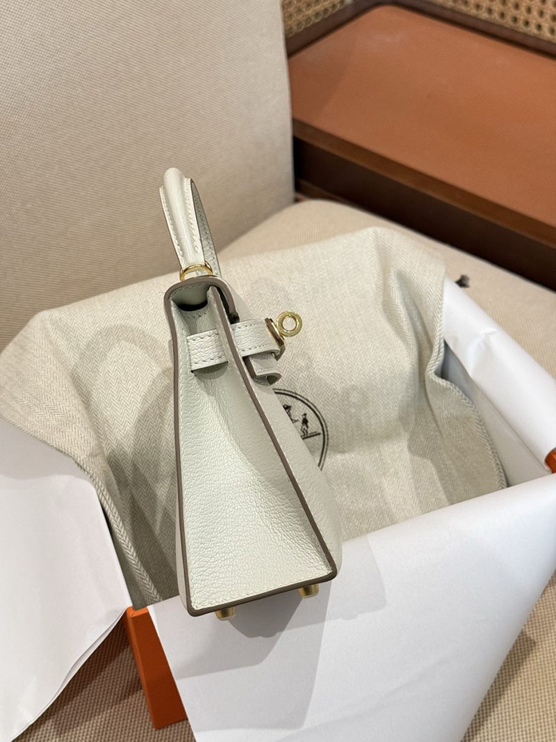 エルメス ケリーミニ2の通販 HERMES ケリーミニ2 外縫い クレ シェブルミゾル ゴールド金具 2631473 ミニケリー2 定価 - 画像 (2)
