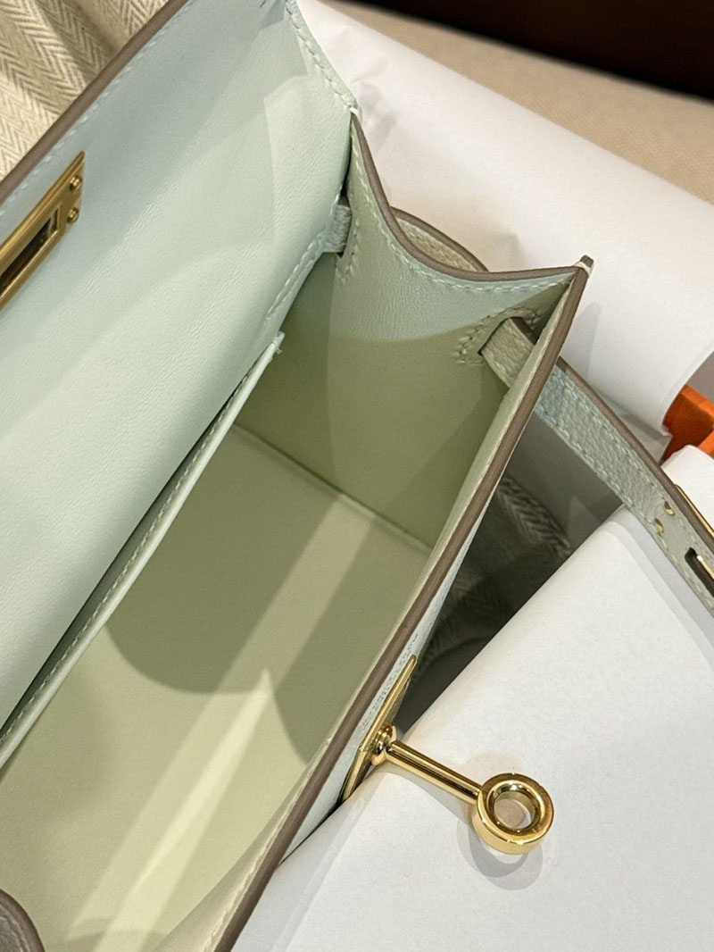 エルメス ケリーミニ2の通販 HERMES ケリーミニ2 外縫い クレ シェブルミゾル ゴールド金具 2631473 ミニケリー2 定価 - 画像 (14)