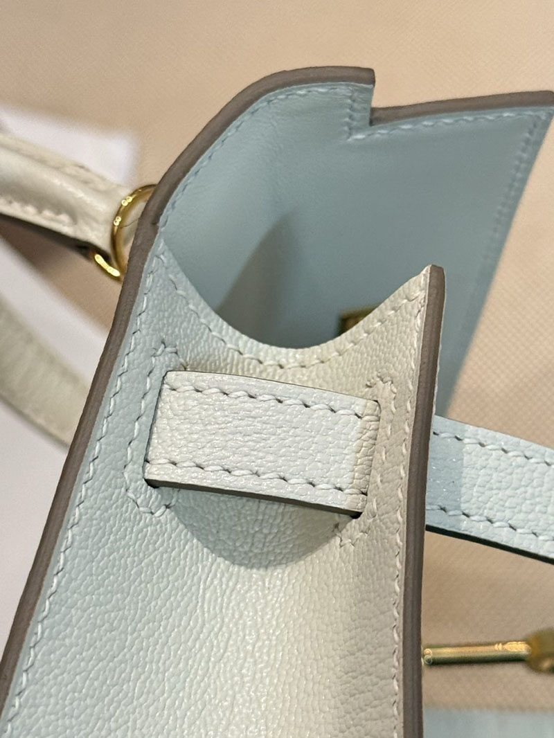 エルメス ケリーミニ2の通販 HERMES ケリーミニ2 外縫い クレ シェブルミゾル ゴールド金具 2631473 ミニケリー2 定価 - 画像 (12)