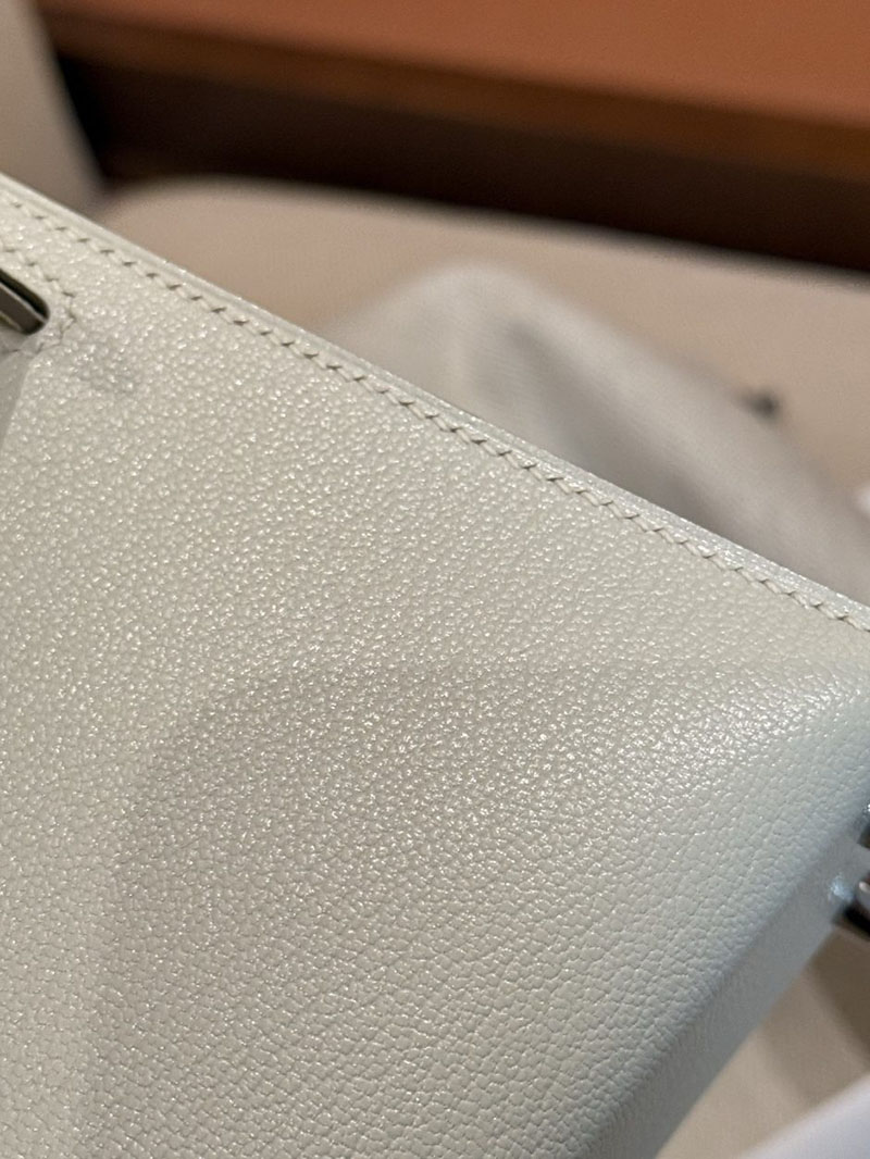 エルメス ケリーミニ2の通販 HERMES ケリーミニ2 外縫い クレ シェブルミゾル シルバー金具 2631474 エルメス ミニケリー 定価 - 画像 (8)