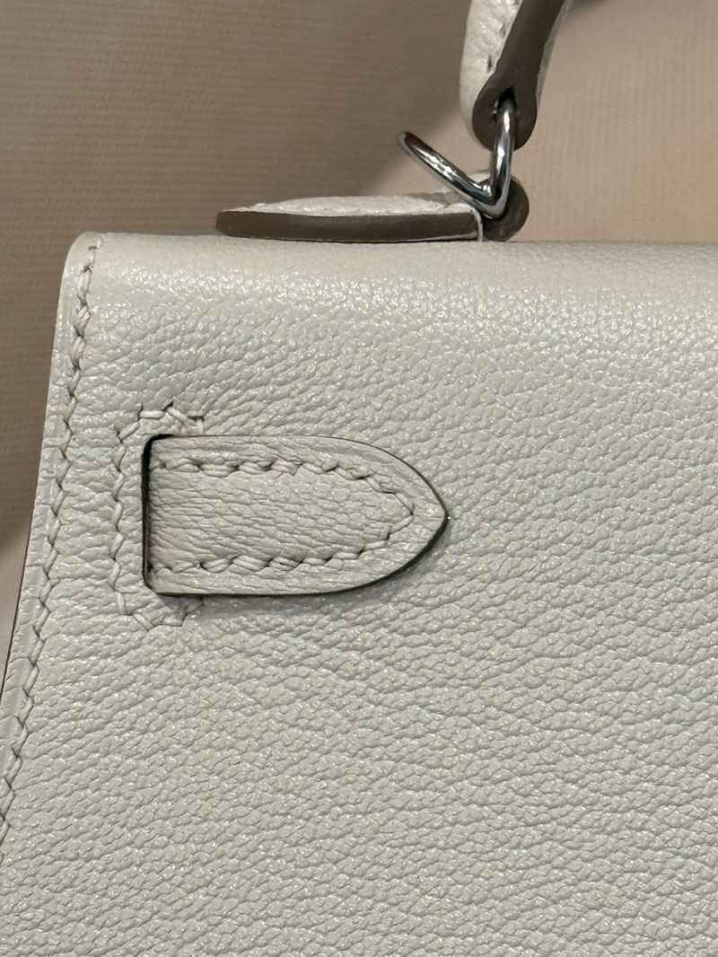 エルメス ケリーミニ2の通販 HERMES ケリーミニ2 外縫い クレ シェブルミゾル シルバー金具 2631474 エルメス ミニケリー 定価 - 画像 (12)