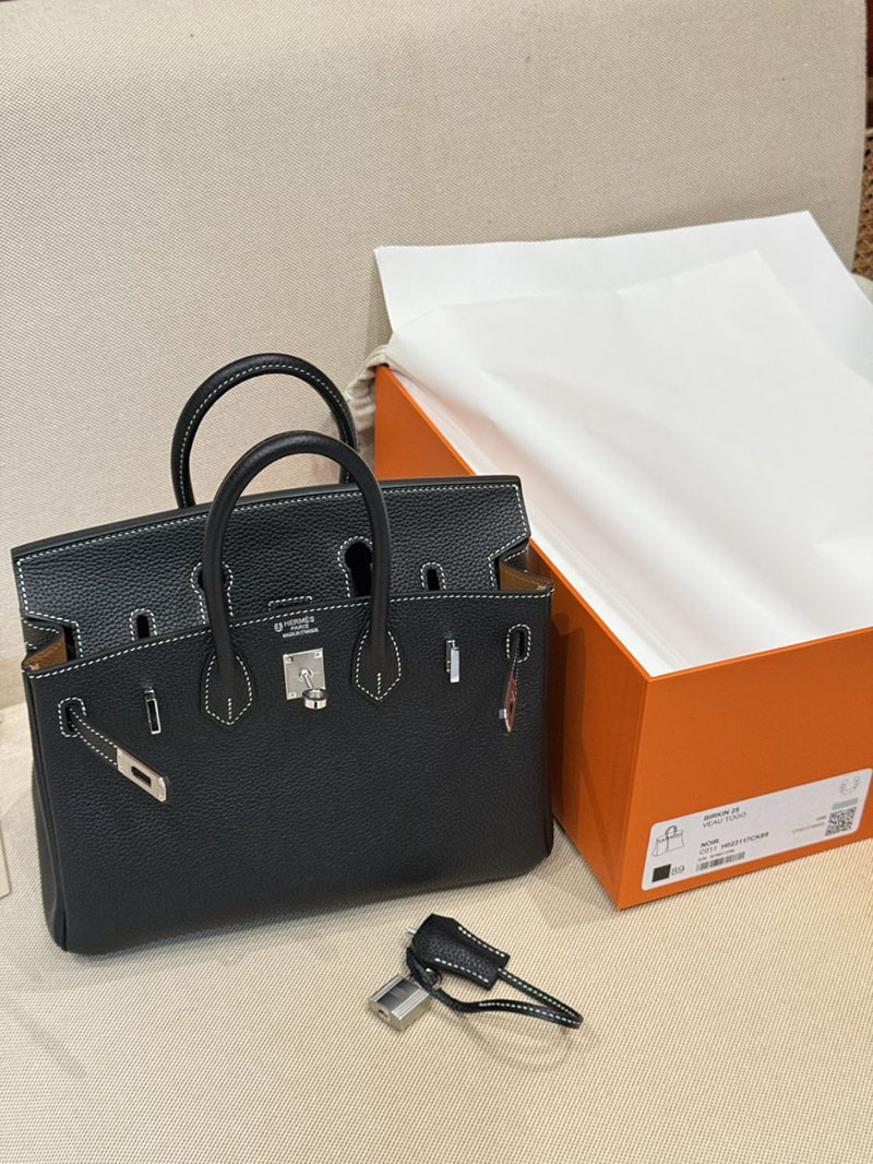 エルメス バーキン25の通販 HERMES バーキン25 ヴェルソ 黒 ブラック ゴールド トゴ シルバー金具 2631477 バーキン 25 ヴェルソ - 画像 (6)