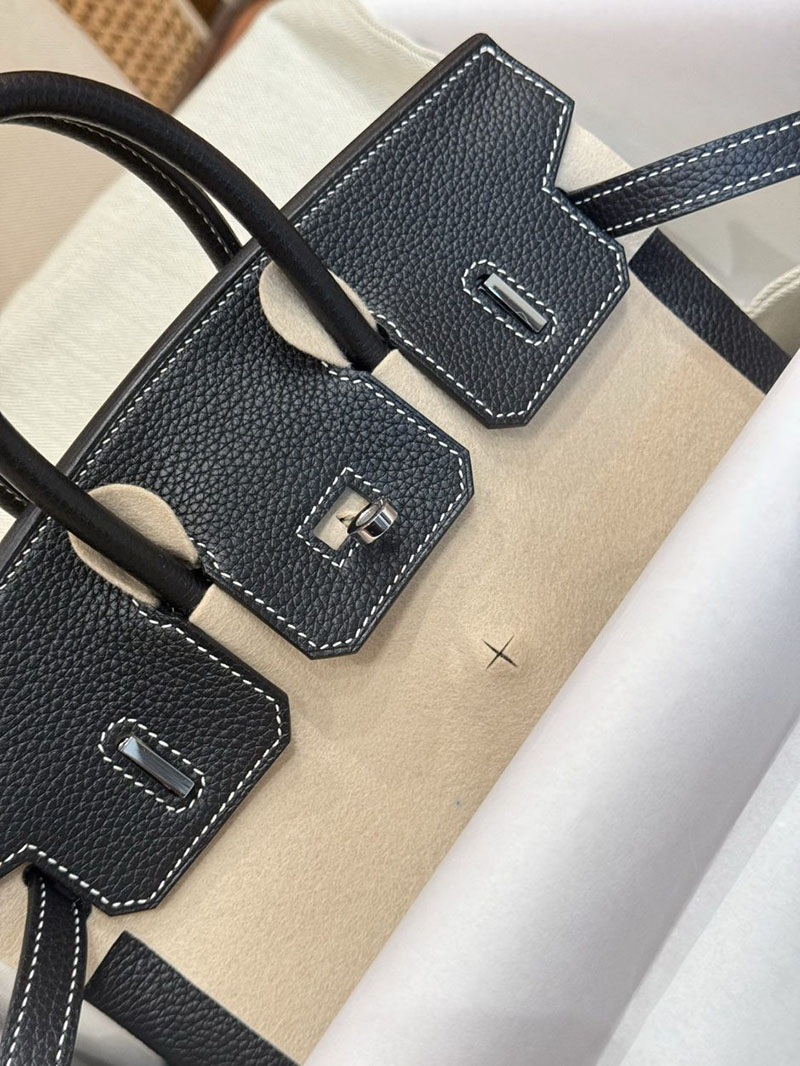 エルメス バーキン25の通販 HERMES バーキン25 ヴェルソ 黒 ブラック ゴールド トゴ シルバー金具 2631477 バーキン 25 ヴェルソ - 画像 (11)