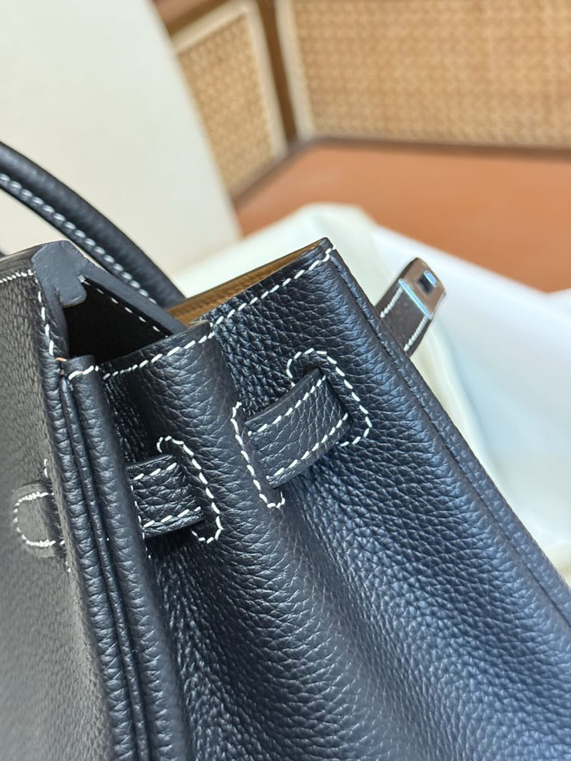 エルメス バーキン25の通販 HERMES バーキン25 ヴェルソ 黒 ブラック ゴールド トゴ シルバー金具 2631477 バーキン 25 ヴェルソ - 画像 (9)