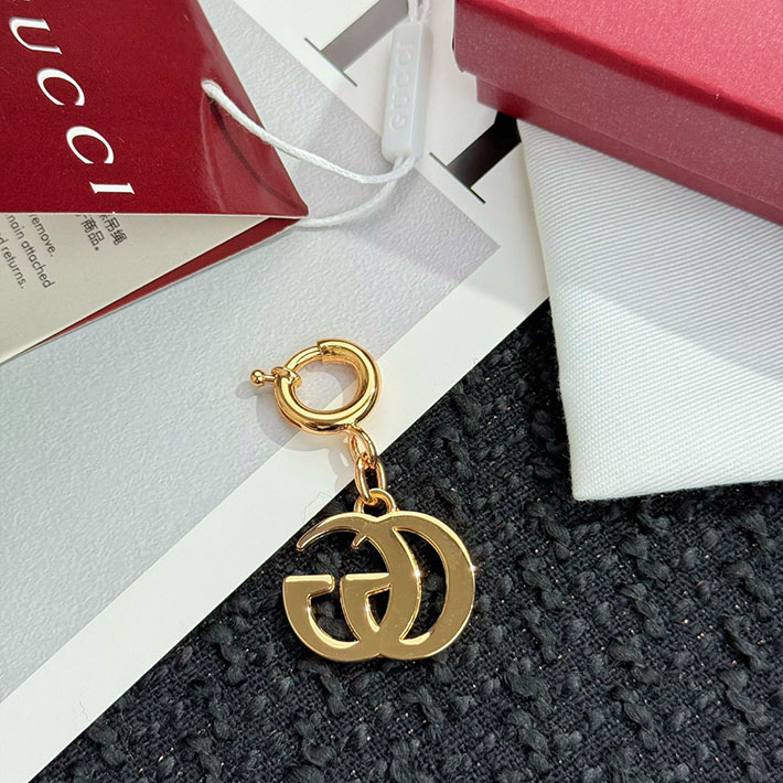 グッチ直営アウトレット店 GUCCI ダブルG バッグ チャーム キーホルダー 837069 J163G 8041 グッチ キーホルダー アウトレット - 画像 (4)