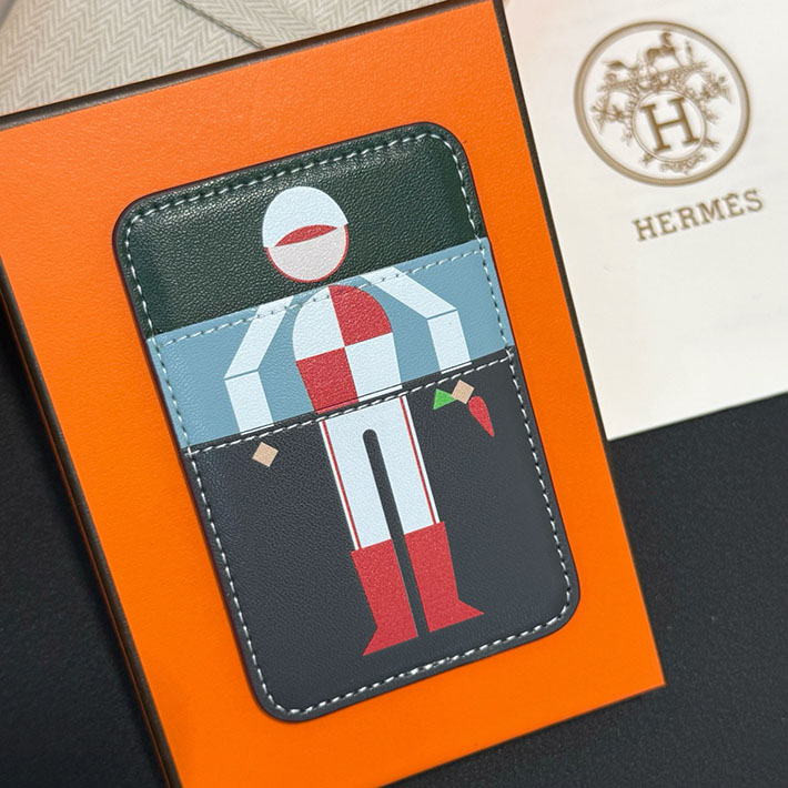 最高級エルメススーパーコピー HERMES カードケース MagSafe エマン ジョッキー H0003851 CB エルメス MagSafe カードケース - 画像 (7)