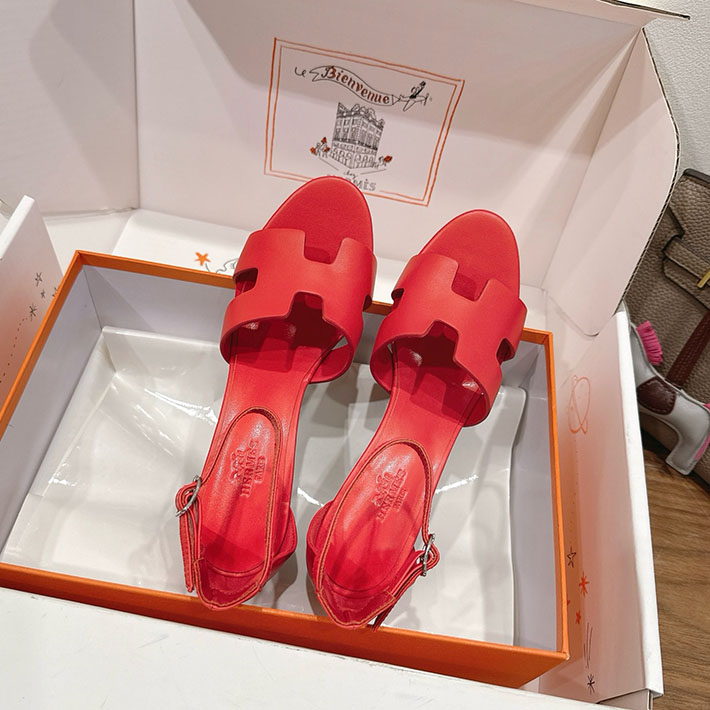 最高級エルメススーパーコピー HERMES Santorini レジェンド サンダル 新作 11色から選べます 2631545 エルメス サンダル オラン - 画像 (9)