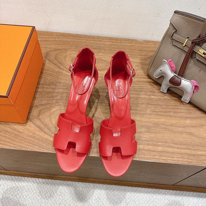 最高級エルメススーパーコピー HERMES Santorini レジェンド サンダル 新作 11色から選べます 2631545 エルメス サンダル オラン - 画像 (8)