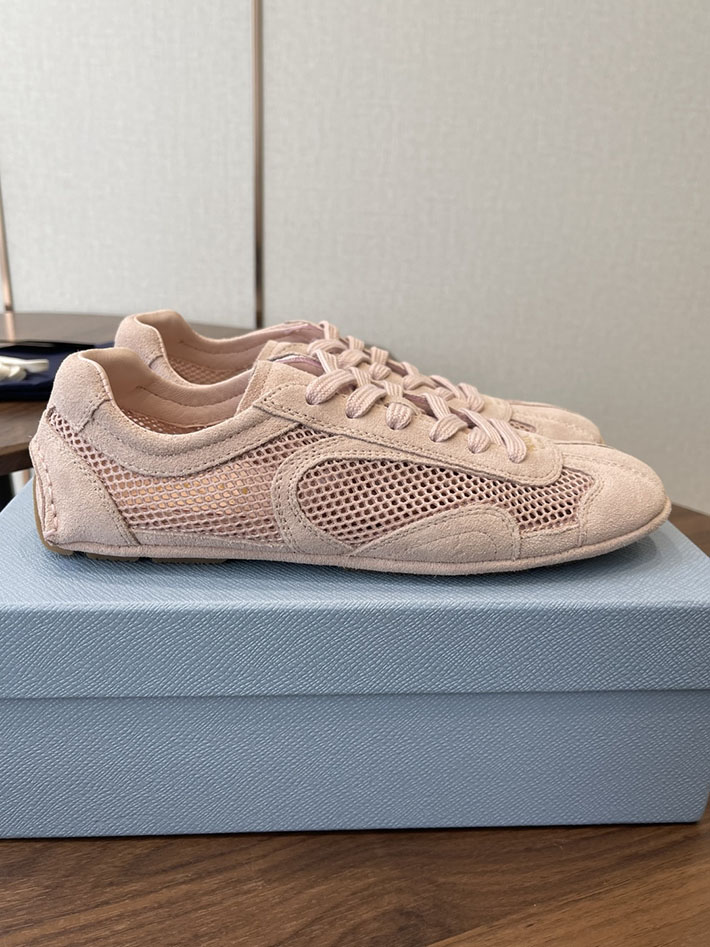 最高級プラダスーパーコピー PRADA モンテカルロ Re-Edition スエード メッシュ スニーカー ピンク 2630550 プラダ スニーカー アウトレット - 画像 (9)