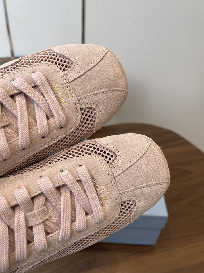 最高級プラダスーパーコピー PRADA モンテカルロ Re-Edition スエード メッシュ スニーカー ピンク 2630550 プラダ スニーカー アウトレット - 画像 (6)