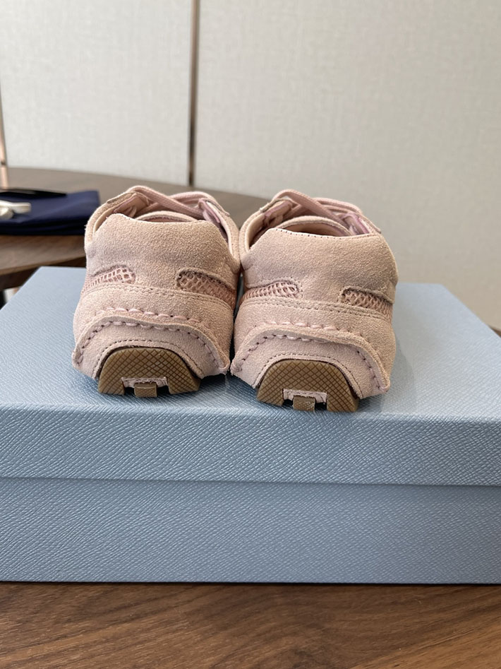 最高級プラダスーパーコピー PRADA モンテカルロ Re-Edition スエード メッシュ スニーカー ピンク 2630550 プラダ スニーカー アウトレット - 画像 (3)