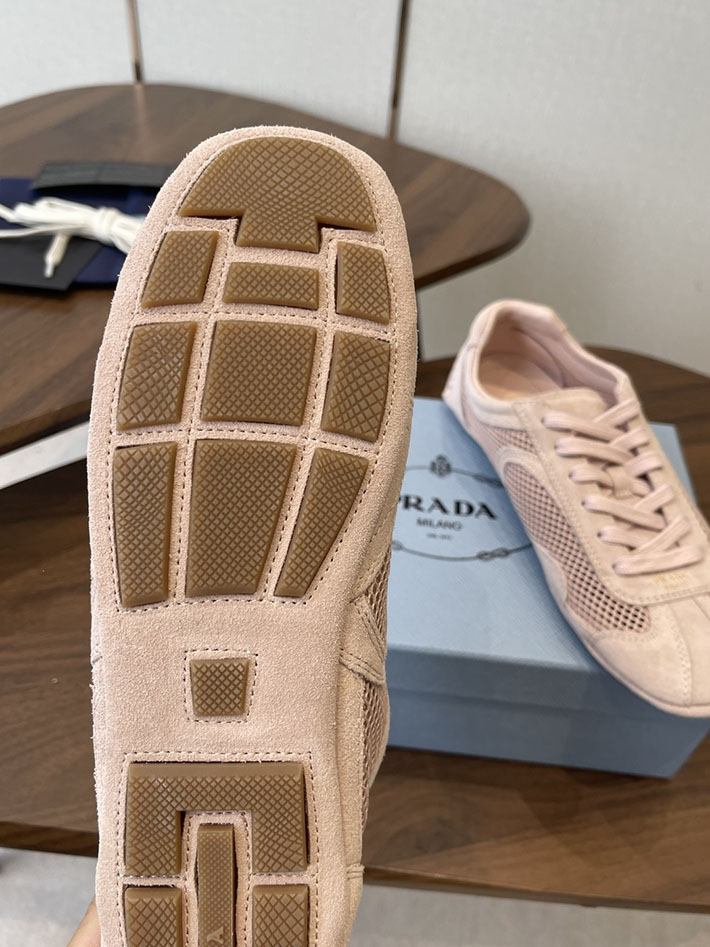 最高級プラダスーパーコピー PRADA モンテカルロ Re-Edition スエード メッシュ スニーカー ピンク 2630550 プラダ スニーカー アウトレット - 画像 (2)