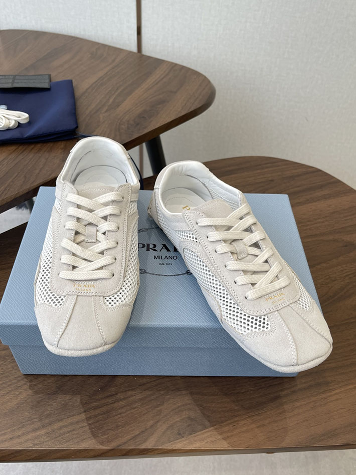 最高級プラダスーパーコピー PRADA モンテカルロ Re-Edition スエード メッシュ スニーカー ホワイト 2630553 プラダ 靴 レディース - 画像 (8)