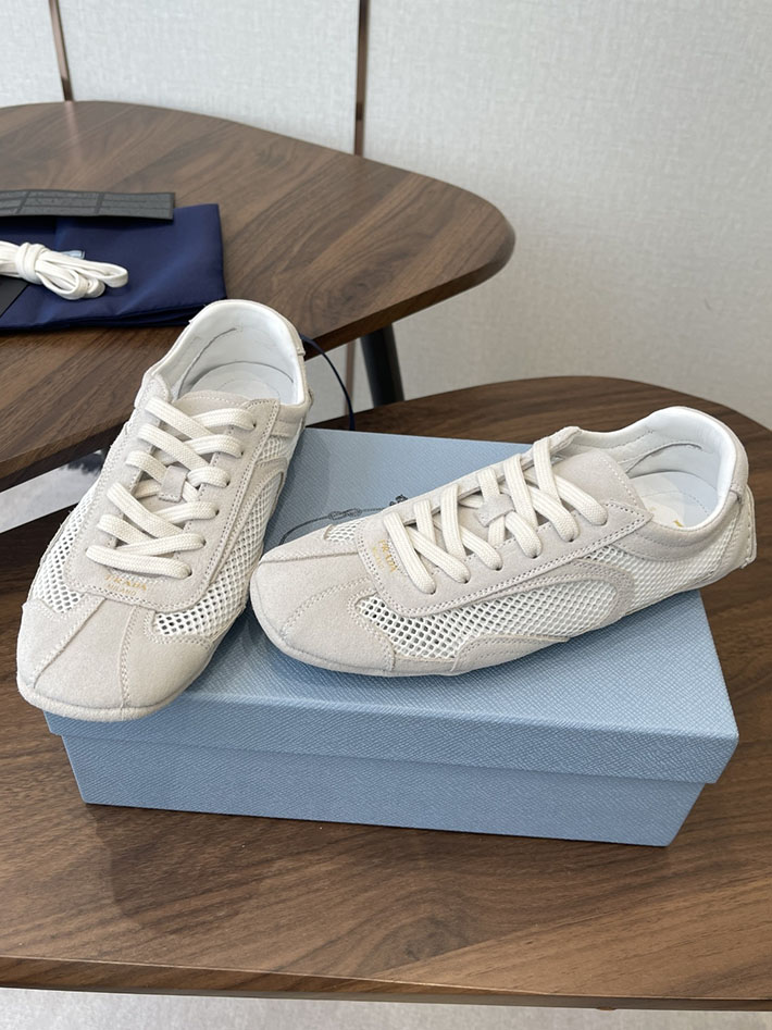 最高級プラダスーパーコピー PRADA モンテカルロ Re-Edition スエード メッシュ スニーカー ホワイト 2630553 プラダ 靴 レディース - 画像 (7)
