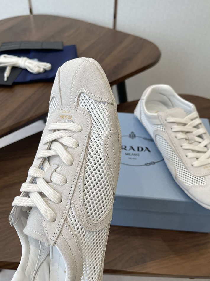 最高級プラダスーパーコピー PRADA モンテカルロ Re-Edition スエード メッシュ スニーカー ホワイト 2630553 プラダ 靴 レディース - 画像 (5)