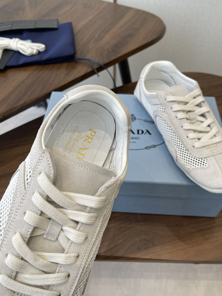 最高級プラダスーパーコピー PRADA モンテカルロ Re-Edition スエード メッシュ スニーカー ホワイト 2630553 プラダ 靴 レディース - 画像 (4)