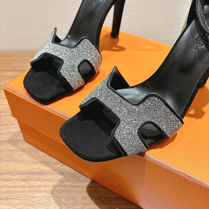 最高級エルメススーパーコピー HERMES サンダル オアジス ヒール 10.5cm 7cm 4.5cm ブラック 2631555 エルメス サンダル アウトレット - 画像 (3)