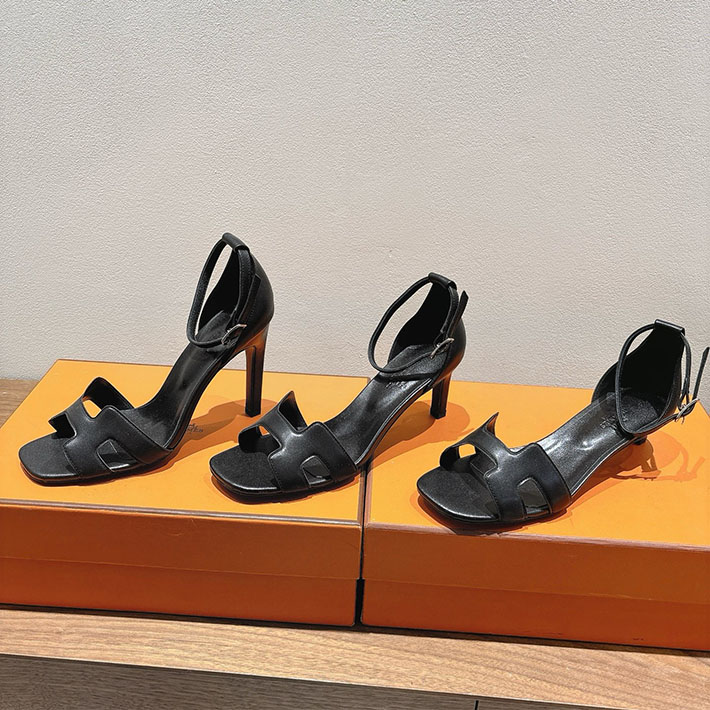 最高級エルメススーパーコピー HERMES サンダル ジョイ ヒール 10.5cm 7cm 4.5cm ブラック 2631562 エルメス サンダル ヒール - 画像 (8)