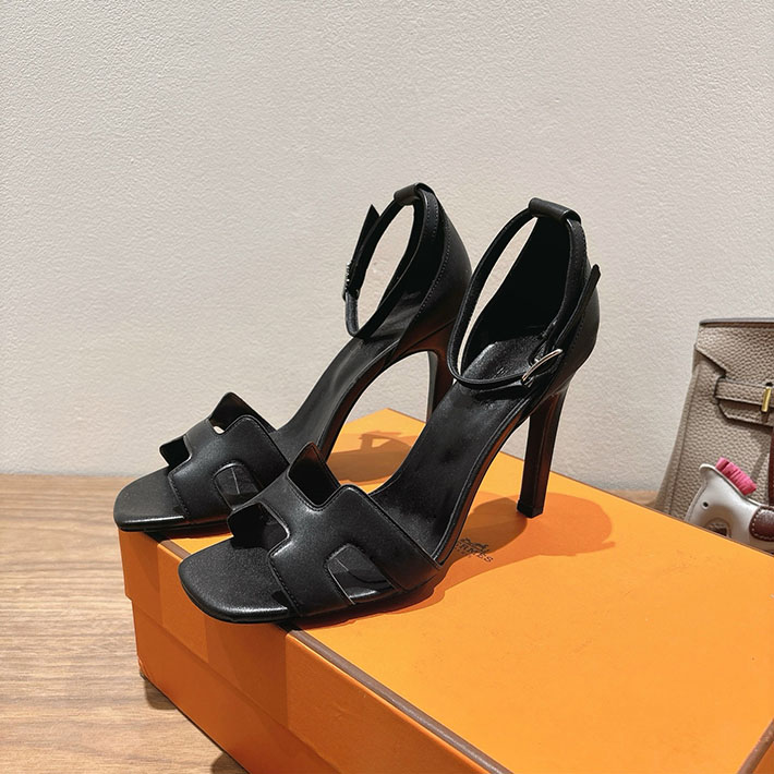 最高級エルメススーパーコピー HERMES サンダル ジョイ ヒール 10.5cm 7cm 4.5cm ブラック 2631562 エルメス サンダル ヒール - 画像 (6)