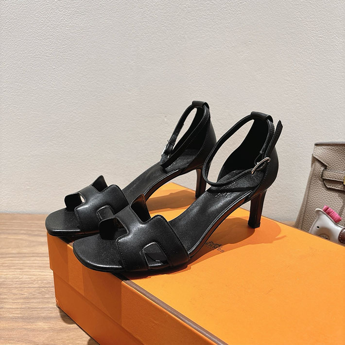 最高級エルメススーパーコピー HERMES サンダル ジョイ ヒール 10.5cm 7cm 4.5cm ブラック 2631562 エルメス サンダル ヒール - 画像 (5)