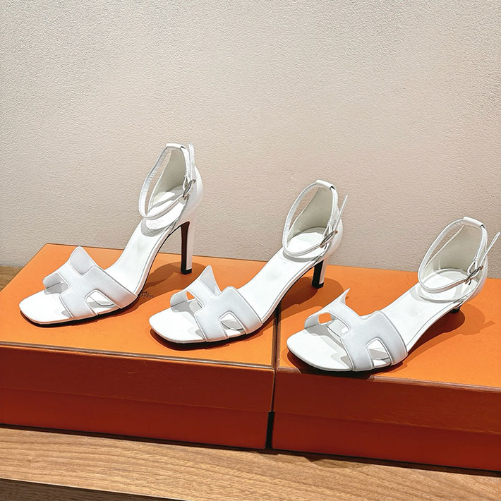 最高級エルメススーパーコピー HERMES サンダル ジョイ ヒール 10.5cm 7cm 4.5cm ホワイト 2631563 エルメス 靴 サンダル - 画像 (8)