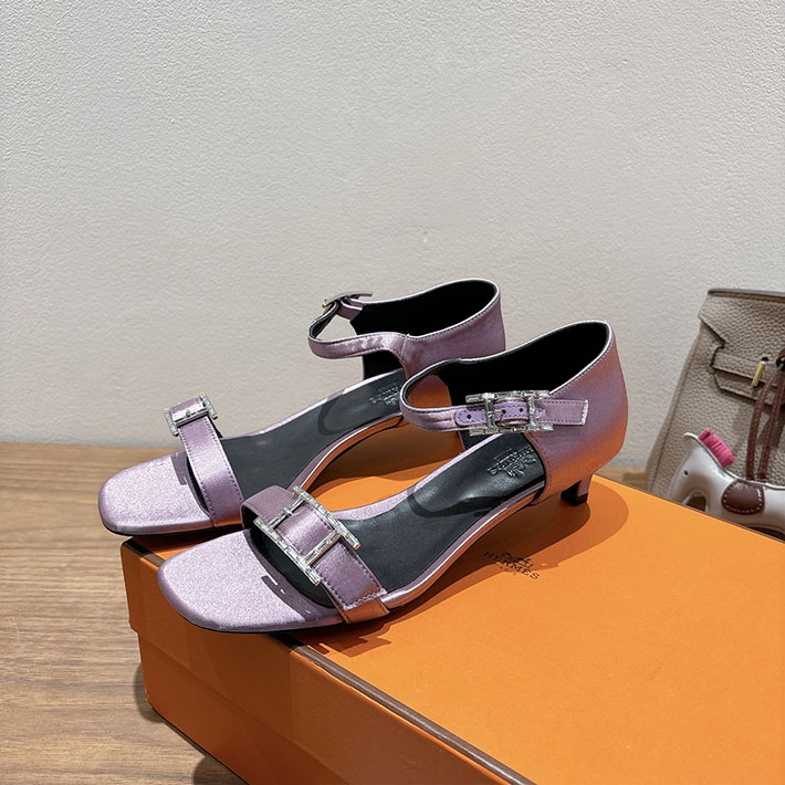 最高級エルメススーパーコピー HERMES サンダル リヴ ヒール 10.5cm 7cm 4.5cm パープル 2631568 HERMES サンダル アウトレット - 画像 (6)