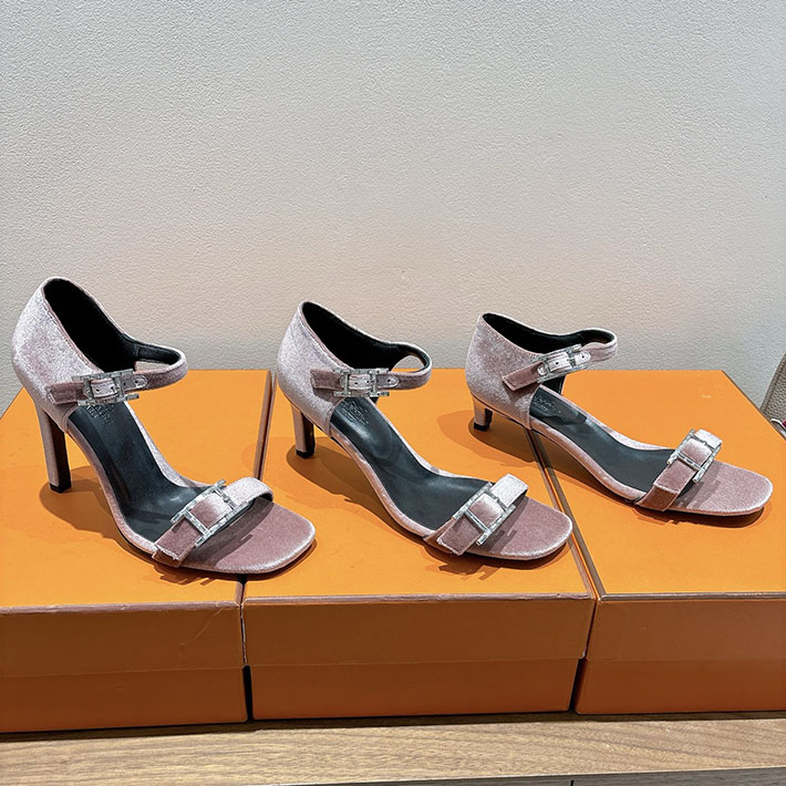 最高級エルメススーパーコピー HERMES サンダル リヴ ヒール 10.5cm 7cm 4.5cm ピンク 2631570 HERMES サンダル レディース - 画像 (9)