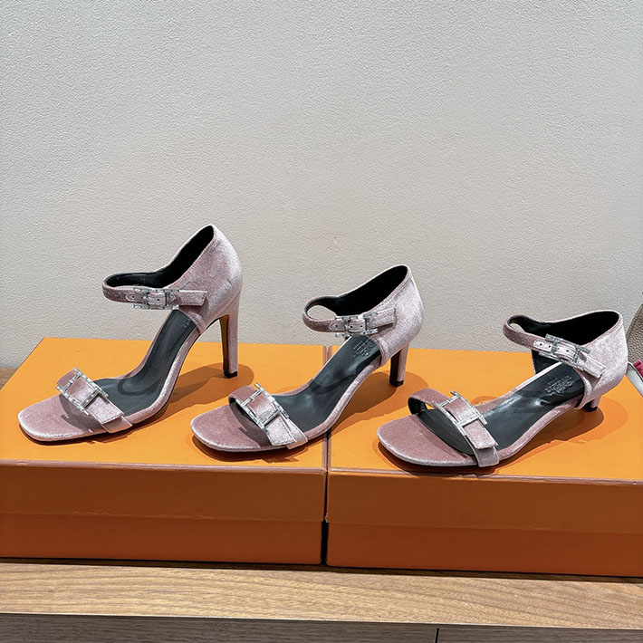 最高級エルメススーパーコピー HERMES サンダル リヴ ヒール 10.5cm 7cm 4.5cm ピンク 2631570 HERMES サンダル レディース - 画像 (8)