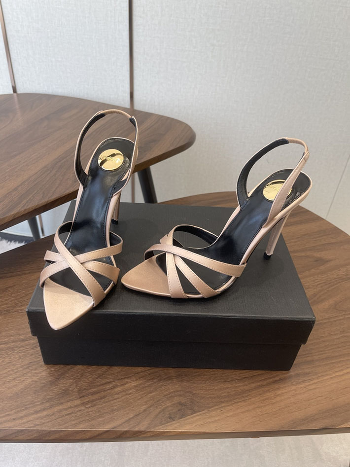 最高級サンローランスーパーコピー Saint Laurent シャンデル サンダル サテンクレープ ベージュ 2630571 サン ローラン サンダル レディース - 画像 (8)