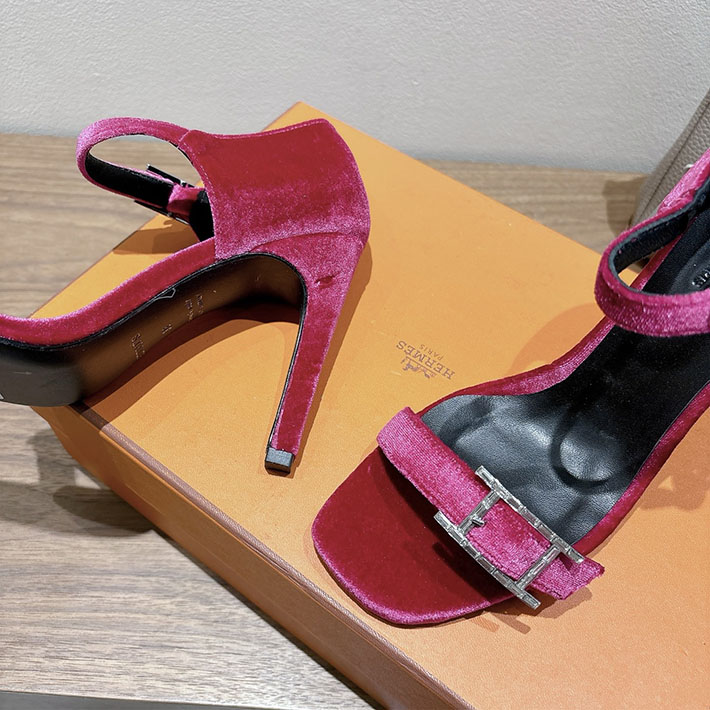 最高級エルメススーパーコピー HERMES サンダル リヴ ヒール 10.5cm 7cm 4.5cm レッド 2631572 HERMES サンダル 新作 - 画像 (2)
