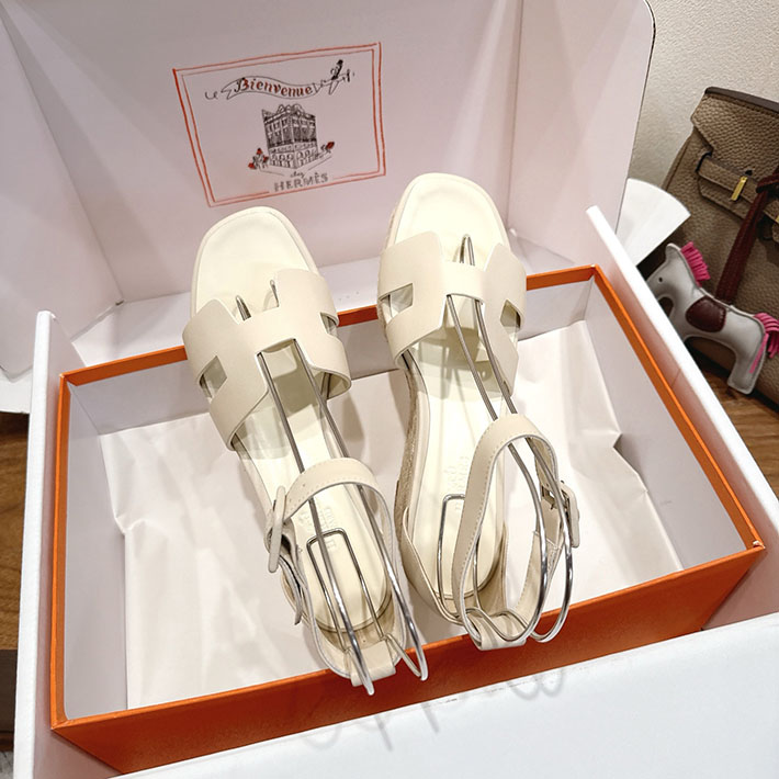 最高級エルメススーパーコピー HERMES エスパドリーユ エルダ 靴・シューズ ヒール クレ 2631576 HERMES 靴 サンダル - 画像 (9)
