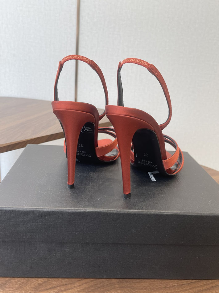 最高級サンローランスーパーコピー Saint Laurent シャンデル サンダル サテンクレープ ブラウン 2630576 サン ローラン 並行輸入品 - 画像 (3)
