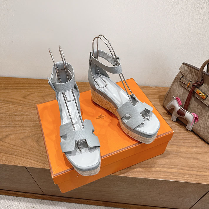 最高級エルメススーパーコピー HERMES エスパドリーユ エルダ 靴・シューズ ヒール グリパンタン 2631580 HERMES 靴 サンダル - 画像 (6)