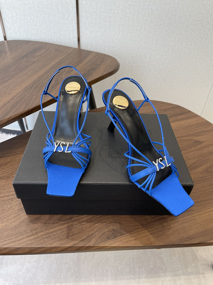 最高級サンローランスーパーコピー YSL 2026年春夏 新作 JERRY sandals in smooth leather シルバー 2630592 イブサンローラン シューズ - 画像 (9)