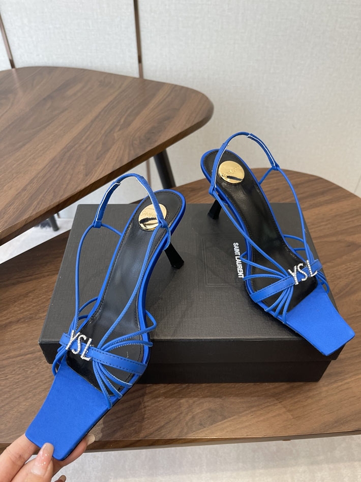 最高級サンローランスーパーコピー YSL 2026年春夏 新作 JERRY sandals in smooth leather シルバー 2630592 イブサンローラン シューズ - 画像 (8)