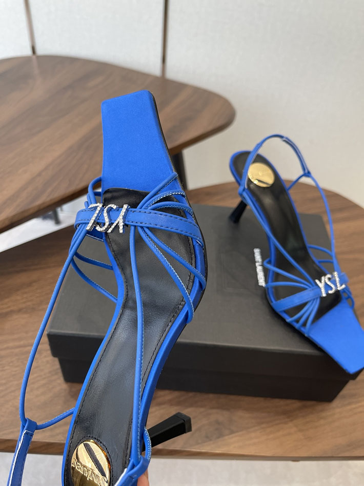 最高級サンローランスーパーコピー YSL 2026年春夏 新作 JERRY sandals in smooth leather シルバー 2630592 イブサンローラン シューズ - 画像 (7)