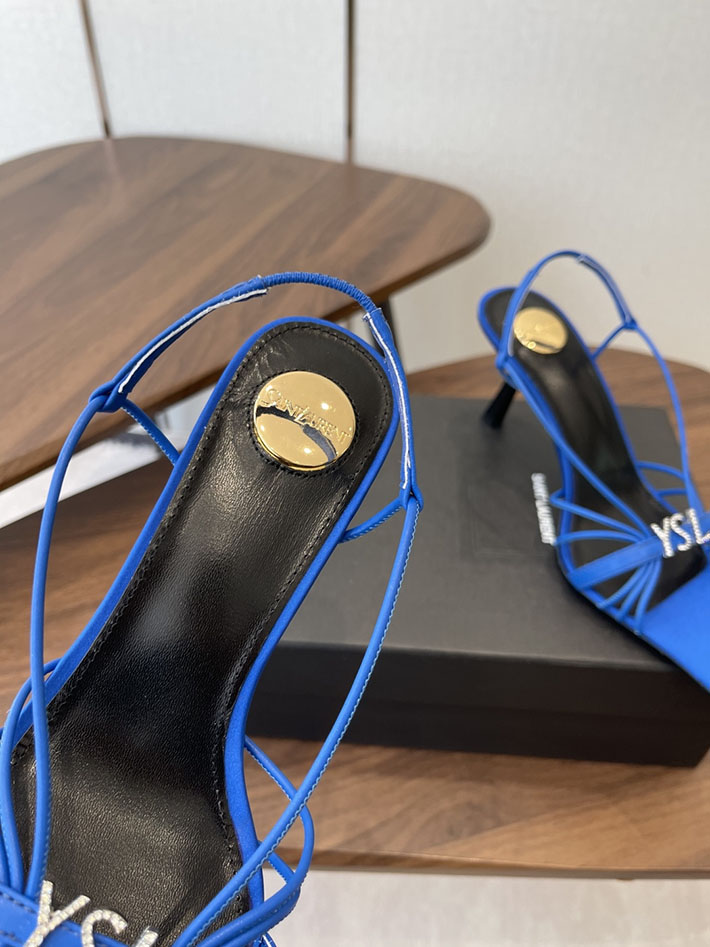 最高級サンローランスーパーコピー YSL 2026年春夏 新作 JERRY sandals in smooth leather シルバー 2630592 イブサンローラン シューズ - 画像 (6)