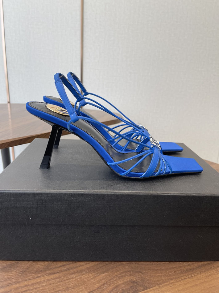 最高級サンローランスーパーコピー YSL 2026年春夏 新作 JERRY sandals in smooth leather シルバー 2630592 イブサンローラン シューズ - 画像 (2)