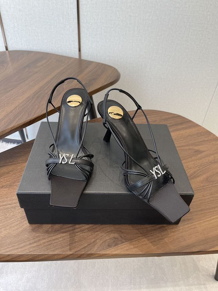 最高級サンローランスーパーコピー YSL 2026年春夏 新作 JERRY sandals in smooth leather ブラック 2630594 サンローラン 靴 アウトレット - 画像 (9)