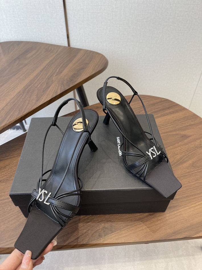 最高級サンローランスーパーコピー YSL 2026年春夏 新作 JERRY sandals in smooth leather ブラック 2630594 サンローラン 靴 アウトレット - 画像 (8)
