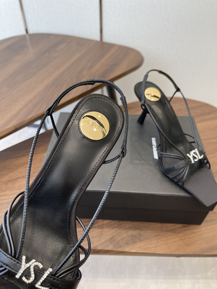 最高級サンローランスーパーコピー YSL 2026年春夏 新作 JERRY sandals in smooth leather ブラック 2630594 サンローラン 靴 アウトレット - 画像 (5)
