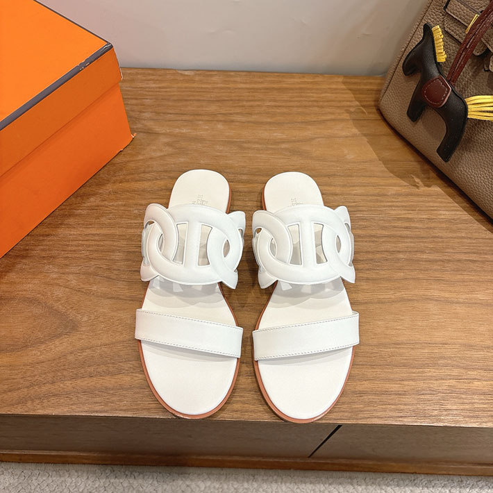 最高級エルメススーパーコピー HERMES サンダル ラグーヌ シェーヌ・ダンクル 11色から選べます H252138Zv90350 シェーヌダンクル サンダル - 画像 (7)
