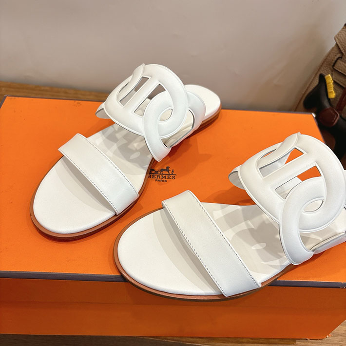 最高級エルメススーパーコピー HERMES サンダル ラグーヌ シェーヌ・ダンクル 11色から選べます H252138Zv90350 シェーヌダンクル サンダル - 画像 (4)
