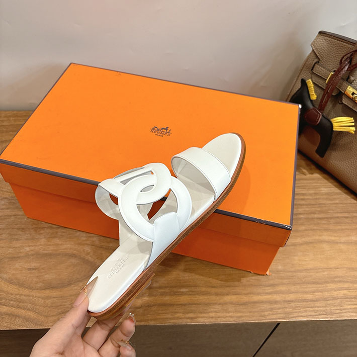最高級エルメススーパーコピー HERMES サンダル ラグーヌ シェーヌ・ダンクル 11色から選べます H252138Zv90350 シェーヌダンクル サンダル - 画像 (2)