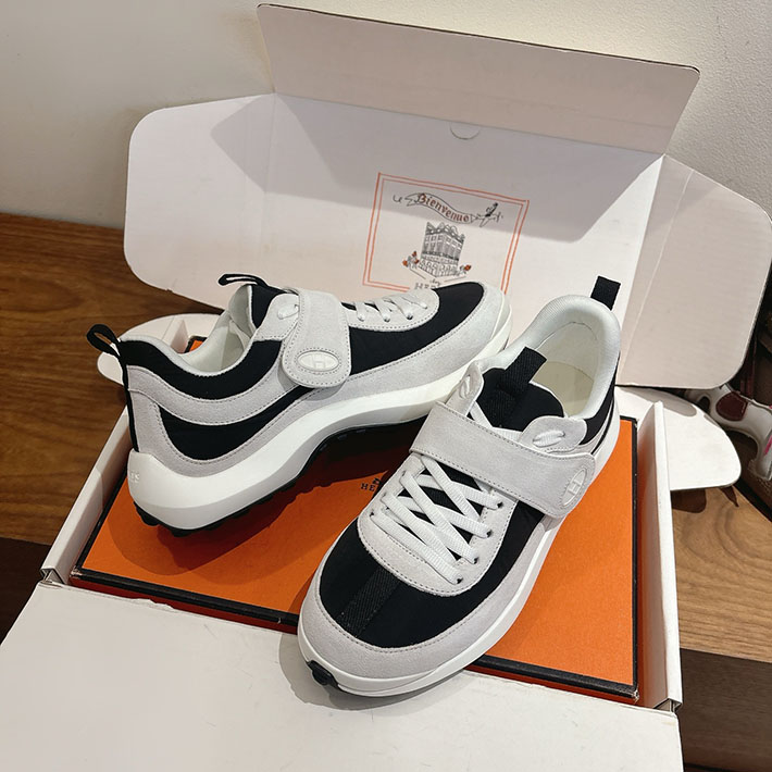 最高級エルメスコピー HERMES スニーカー ループ メンズ・レディース兼用 3色から選べます H252853ZH01395 エルメス スニーカー ループ - 画像 (9)