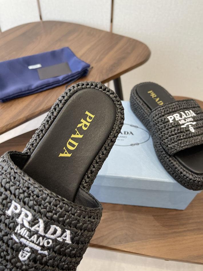 最高級プラダスーパーコピー PRADA 2026年春夏 新作 クロシェ フラットフォーム スライドサンダル 2630610 プラダ サンダル アウトレット - 画像 (7)