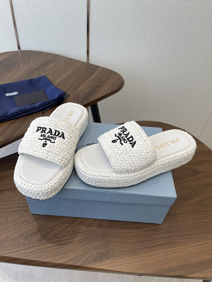 最高級プラダスーパーコピー PRADA 2026年春夏 新作 クロシェ フラットフォーム スライドサンダル 2630611 プラダ サンダル 新作 - 画像 (9)
