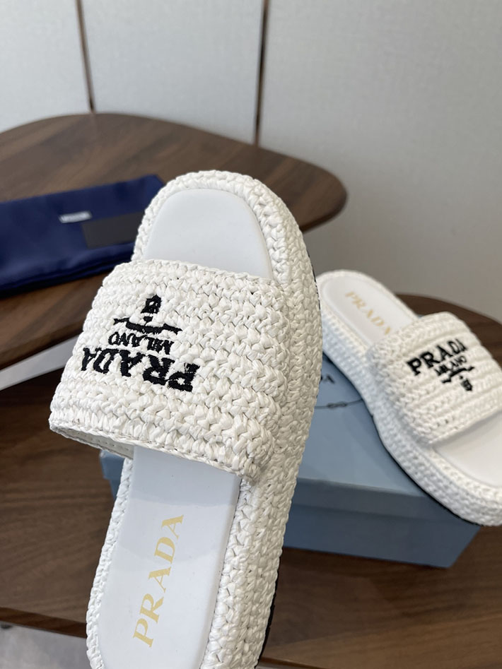 最高級プラダスーパーコピー PRADA 2026年春夏 新作 クロシェ フラットフォーム スライドサンダル 2630611 プラダ サンダル 新作 - 画像 (6)