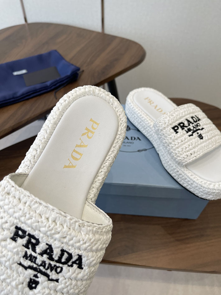 最高級プラダスーパーコピー PRADA 2026年春夏 新作 クロシェ フラットフォーム スライドサンダル 2630611 プラダ サンダル 新作 - 画像 (5)